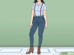 A typical size is 1.25 inches or 1.5 inches wide. 3 Ways To Wear Suspenders With Jeans Wikihow