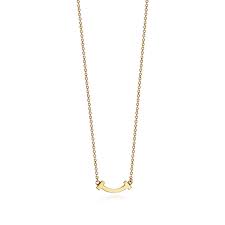 Tiffany T Smile Pendant In 18k Gold Micro Tiffany T Gold Pendant Necklace Tiffany Necklace