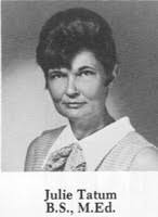 Miss Julie Tatum (Physical Education 1968 -1977) (Deceased), Montgomery, ... - Miss-Julie-Tatum-Physical-Education-1968-1977-Sidney-Lanier-HS-Alumni-Montgomery-Alabama-Montgomery-AL