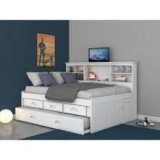 Our prices are competitive and we offer convenient financing options to ensure you get the bed you want. Viv Rae Kaitlyn Mate S Captain S Bed With Trundle Size Full Bed Frame Color White Bed Frame With Drawers Bed With Drawers Bed With Drawers Underneath