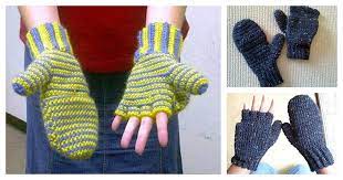 {30+ freebies} here's a fine collection of free patterns for fingerless gloves (and handwarmers) that i've gathered from around the 'net and culled from my bookmarks. 2 In 1 Fingerless Gloves Mittens Free Crochet Pattern