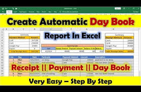 How To Create Day Book Report In Excel In Hindi Step By Step Youtube In 2020 Book Report Day Book Excel