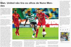 Vê o que nuno canas mendes (nunocmendes) descobriu no pinterest, a maior coleção mundial de ideias. Man Utd Told 59 5million Would Finally Sign Nuno Mendes From Sporting