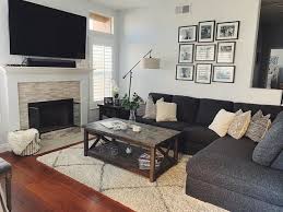 For a cozy effect, think lots of different textures. Lucy Dark Grey 2 Piece 114 Sectional With Right Arm Facing Chaise Living Spaces