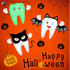 Trick Or Treat Remember To Always Floss And Brush Your Teeth After Eating Too Much Candies Dental Fun Dental Jokes Dentist Halloween