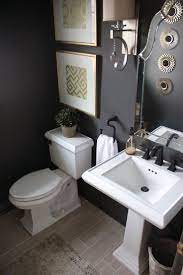 20 Beautiful Powder Room Ideas With Pedestal Sink Encouraged In Order To Our Blog With This Period I Powder Room Paint Black Powder Room Powder Room Small