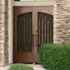 Secure and beautify your property with quality fencing. Wrought Iron Security Doors By First Impression Ironworks Security Screen Door Security Door Wrought Iron Security Doors