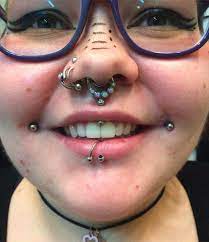 holy moly thank you gwen fresh dahlia bites as well as a healed septum philtrum and central lower lip all cheek piercings philtrum piercing dahlia bites