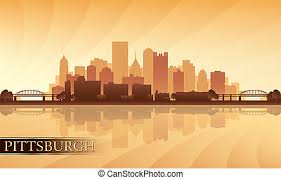 Pittsburgh pennsylvania city building cityscape skyline dynamic background illustration. Pittsburgh Skyline Silhouette Pittsburgh Usa Skyline Und Wahrzeichen Silhouette Schwarzes Und Weisses Design Vektorgrafik Canstock