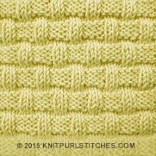 Both stitches make a bump in the knitting. Basketweave Pattern 3 Knit Purl Stitches