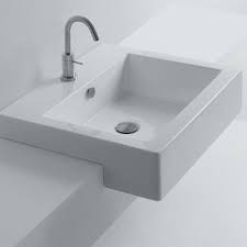 Whitestone Ceramic Square Drop In Bathroom Sink With Overflow Drop In Bathroom Sinks Bathroom Sink Modern Bathroom Sink