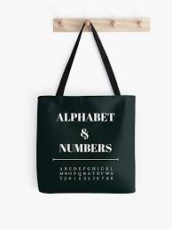 Serial numbers for an item produced in a factory are to be made using two letters followed by four digits (0 to 9). From A To Z And From 0 To 9 Alphabet Numbers Tote Bag By Youraz Redbubble