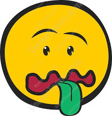 Sour Grossed Out Sick Face Emoticon With Green Tongue Hanging Out Of Mouth In 2020 Emoticon Emoji Faces Emoji