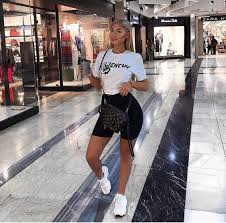 Black Biker Shorts Outfit Pinterest Pinterest Melaninmamiii Summer Outfits Outfits With Leggings Comfy Outfits