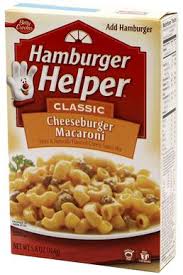 • cook macaroni in boiling water in a large sauce pans following packets direction, drain set aside keep warm. Hamburger Helper Wikipedia