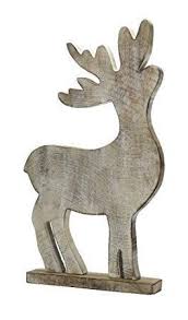 Holz Deko Figur Rentier Xl Herbstdeko Eingangsbereich Tisch Basteln Fensterbank Garten Wohnzimmer Draussen Innen Dekoration Herbst Herbstdeko Dekoration Deko