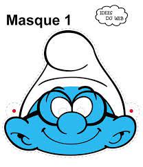Schtroumpfs Fete Bleue 1 Et 2 Et 3 Doudous Patrons Patterns Gabarits Fete A Themes Pour Enfants Masque Halloween Activite Manuelle Enfant Anniversaire Schtroumpf