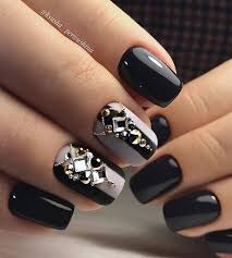 This design is great for short nails and the use of basic colors like red, white and black makes it super easy to try it out. 50 Dramatic Black Acrylic Nail Designs To Keep Your Style On Point