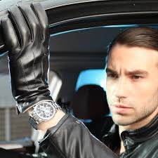 Amazon.com: ELMA Winter Leather Gloves for Men -Touchscreen Cashmere/Fleece  Lined Cold Weather Driving Fashion Dress : Clothing, Shoes & Jewelry
