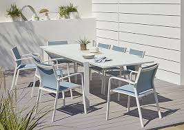 16 salons de jardin accessibles à moins de 350 euros. Salon De Jardin Bacopia Table 6 Fauteuils Bleu Castorama