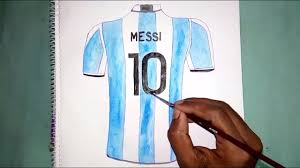 Customize jersey fc barcelona 2020/21 with your name and number. Messis Jersey Drawing For His Friend Youtube