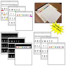 alternative pencil flipbook writing tool for special education