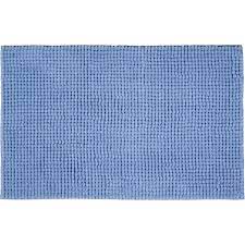 blokker badmat chenille blauw 50 x 80 cm blokker