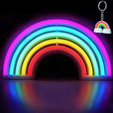Rainbows are also a great theme for teaching the kids about colors and science. Xiyunte Rainbow Neon Light Led Rainbow Light Signs Wall Light Battery Or Usb Operated Rainbow Lamp Neon Signs Light Up For The Home Kids Room Bar Birthday Party Christmas Wedding Buy Online In Grenada At Grenada Desertcart Com Productid