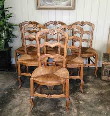 French Country Dining Chairs With Ladder Back And Country Rush Seats With Shell Design French Country Dining Chairs French Country Dining French Dining Chairs