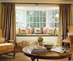 A bay window created when three or more panes of glass are set at angles and separated only by the window frames. 15 Bay Window Ideas Bay Window Bay Window Treatments Window Treatments