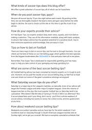 Our team of experts have rated and reviewed various factors associated with the betting rooms listed on most beginners and even seasoned aficionados rely on advice from friends, their gut feeling, and basic statistics to make their betting decisions. Football Betting Advice Faq By Hammad Abid Issuu