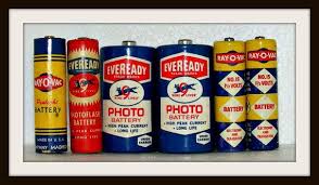 Lot Vintage Batteries Eveready Ray O Vac By