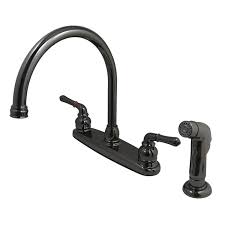 Find deals on products in bath fixtures on amazon. Water Onyx Centerset Kitchen Faucet In Black Stainless Steel Overstock 30897412