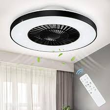 It could be placed in indoor spaces specifically. Buy Dllt Modern Ceiling Fans With Lights 40w Led Dimmable Ceiling Fan With Remote 7 Invisible Blades Semi Flush Mount Ceiling Fan Light 3 Speed Indoor Low Profile Ceiling Fan 3000k 6500k Timing Online