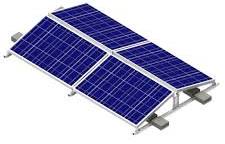 Solar Ballast Roof Mounting Structure On Concrete Roof For ...