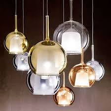 Medium Glo Pendant Light Gold Ceiling Light
