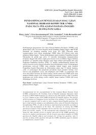 Minggu, mei 19, 2019 posting komentar. Pdf Pendampingan Penyelesaian Soal Ujian Nasional Berbasis Komputer Unbk Pada Mata Pelajaran Bahasa Inggris Di Sma Pancasila