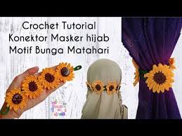 Kelopak bunga terletak pada dasar bunga dan terhubung dengan tangkai bunga. Tutorial Konektor Masker Rajut Motif Bunga Matahari How To Crochet Mask Ear Saver Youtube In 2021 Crochet Mask Crochet Crochet Designs