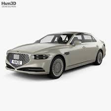 3d Model Of Genesis G90 2020 In 2020 3d Model Car Hybrid Car