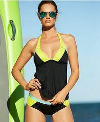 Nike Colorblock Halter Tankini Top Colorblock Bikini Bottom Swimwear Women Macy S Swimwear Tankini Halter Top Tankini