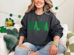 Cute Mama St Patrick's Day Sweatshirt, Lucky Mama Sweatshirt, Womens Irish  Sweatshirt, Irish Mama Sweatshirt, Grandma Sweatshirt, New Mom