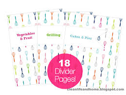 Printable Recipe Binder With Divider Tabs Recipe Binder Diy Recipe Binder Cookbook Design Diy