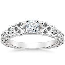 18k White Gold Aberdeen Diamond Ring In 2021 Celtic Engagement Rings Celtic Wedding Rings Antique Style Rings