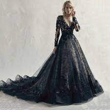 Black Wedding Dress Aesthetic Black Lace Wedding Dress Black Wedding Dresses Black Lace Wedding