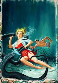 Vic Prezio Cover Painting For Man S Escape June 1963 Pulp Art Pulp Fiction Art Art