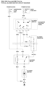 Click on the image to enlarge, and then save it to your computer by right. Blower Motor Circuit Diagram 1996 1999 Chevy Gmc Pick Up