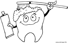 coloriage dent dentifrice et brosse a dessin imprimer habitos de higiene personal cepillos dientes paginas para colorear famille sur la lande
