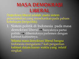 Masyarakat indonesia pada masa demokrasi parlementer. Masa Demokrasi Liberal Ppt Download
