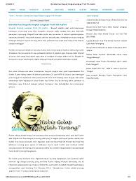 Berikut biografi singkat kartini dalam bahasa inggris Contoh Biografi 2008