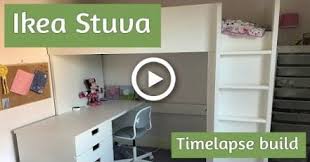 Ikea Stuva Montage Wie Man Das Hochbett Im Zeitraffer Baut In 2020 Ikea Stuva Stuva Loft Bed Kids Loft Bunk Bed